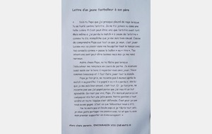lettre aux parents